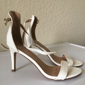 Strappy White Charlotte Russe Heels